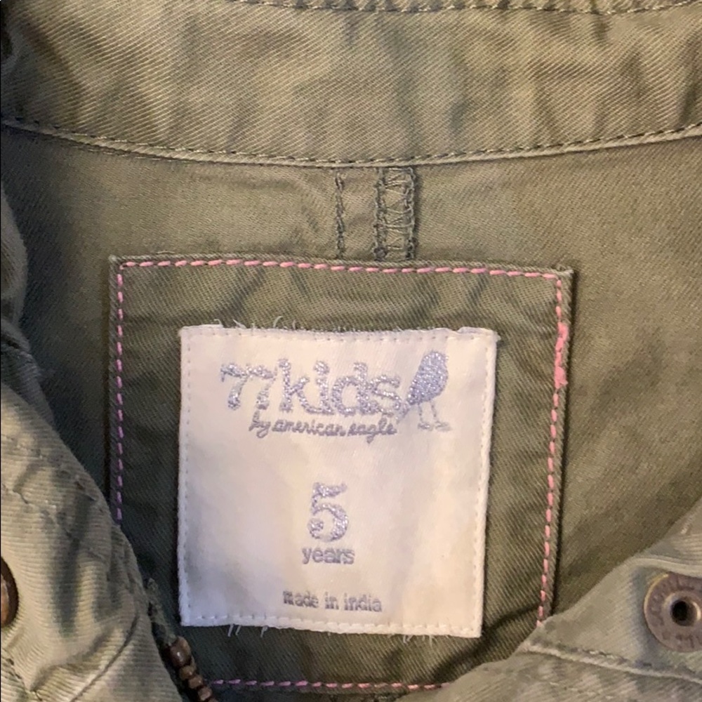 77 Kids by American Eagle Green Jacket - Picture 2 of 3
